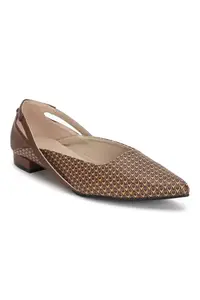 Allen Solly Women Brown Formal Ballerinas, 8 UK