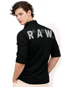 ADRO Mens Cotton Cargo Shirt in – Full Sleeve Casual Fit with Chest Pockets | Travel wear| Printed Shirts for Men