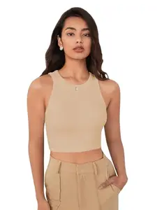 Toochki Women's Spandex Regular Fit Stretchable New Tank Top