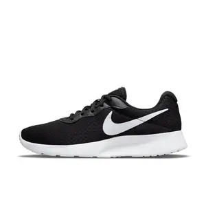 Nike Womens Tanjun Black/White-Barely Volt-Black Running Shoe - 3 UK (5.5 US) (DJ6257-004)