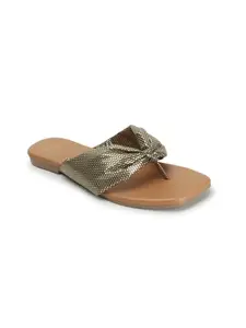 Carlton London Women's Slip On Flat Sandals Colour-Grey, Size-UK 7