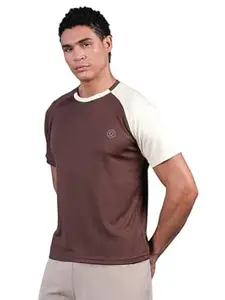 CHKOKKO Gym Tshirt for Men Workout Regular Fit Sports Activewear Man Tshirts with Round Crew Neck and Half Sleeves for Yoga Running&Outdoor Activities