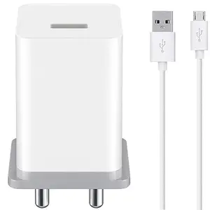 SHOPBUY 42W Ultra Fast Charger for xiaomi Eluga I2 Activ Charger Original Adapter Like Mobile Charger | Qualcomm QC 3.0 Quick Charge Adaptive Charger with 1 Meter Micro USB Data Cable (3.0 T, White)