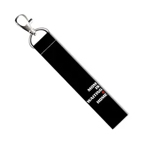 ISEE 360® Mom is Waiting at Home Lanyard Tag with Swivel Lobster for Gift Luggage Bags Backpack Laptop Bags L X H 5 X 0.8 INCH