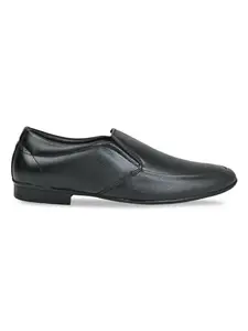 Regal Black Mens Leather Slip Ons