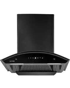 ALSTORM Alstorm Turbo 60 cm 1350 m/hr Filterless Auto-Clean Kitchen Chimney with Motion Sensor and Touch-Control (Black-Chimney)