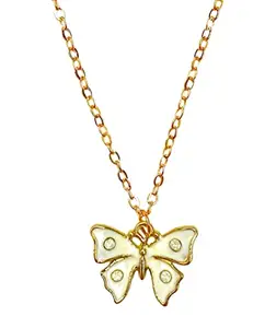 Generic Stunning Minimal Unisex Butterfly Pendant Necklace for him or her
