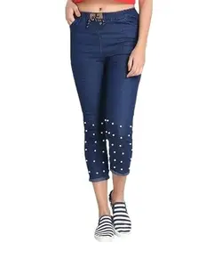Slim Women Dark Blue Jeans ICa3316-NMOTI-DBU 34