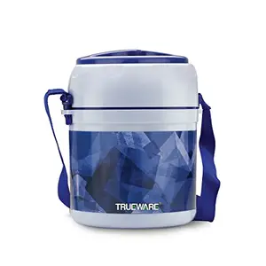 Trueware Truewarw Foody Plus 2 Thermoware Lunch Box with 3 Microwave conainter (2 x 300 ML & 1 x 200 ML)