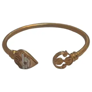 Bronze Panchalogam Murugan Vel & Tamil Om Adjustable Bracelet