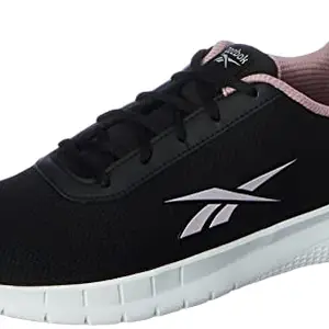 REEBOK Women Synthetic/Textile Stride Runner W Running Shoes Black/Infused Lilac UK-6