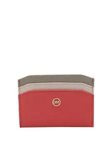 Da Milano Leather Card Holder for Men & for Women - Corallo