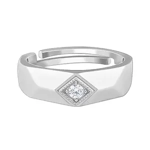 GIVA 925 Silver Racy Rugged Ring For Him, Adjustable | Gifts for Men and Boys | With Certificate of Authenticity and 925 Stamp | 6 Months Warranty