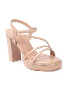 Retro Walk Women Heels (2165-Beige)