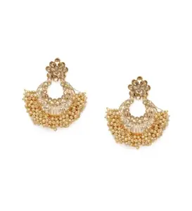 Generic Women's Rose Gold Plated Alloy Earrings-PID47318