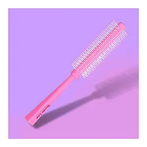 Scarlet Line Professional Medium Round Hair Brush for Men n Women with Anti Slip Handle, Ball Tip Nylon Bristles Round Brush for Hair Styling_Pink