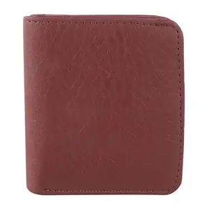 Zhanshi Men Casual Formal Faux Leather Wallet (Brown)