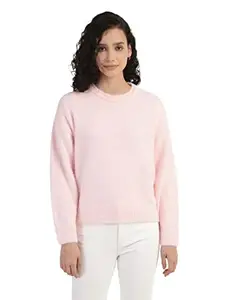 Levi's Women's Pure Cotton Crew Neck Sweatshirt (59614-0010_Pink_M)