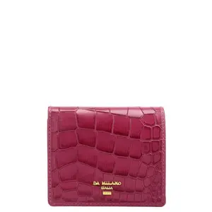 Da Milano Leather Mini Women Wallet - Purple (10282A)