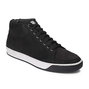 Red Chief Men Black Leather Casual Shoes RC3578 001
