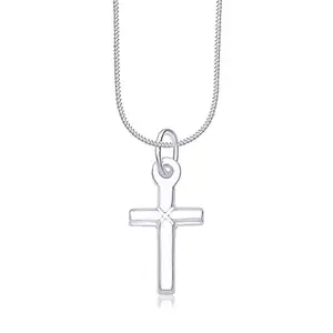 TARAASH 925 Sterling Silver Cross Pendant Set for Women Combo PDCH 10