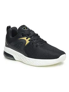 ABROS Men Sport Shoe ASSG0103N Black/Gold UK-7