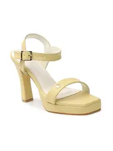 ELLE Women Sandal,Yellow,UK-6