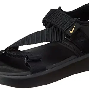 Nike Womens Vista Sandal Black/Metallic Gold-Black Running Shoe - 3.5 UK (DJ6607-002)