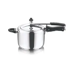 Vinod Sandwich Stainless Steel Induction Friendly 2 L Pressure Cooker With Bottom And Inner Lid (Silver), 2 Liter price in India.