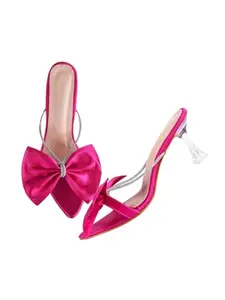 TRYME Chunky Spool Heels Comfortable & Trendy Party Heel Sandals For Women & Girls