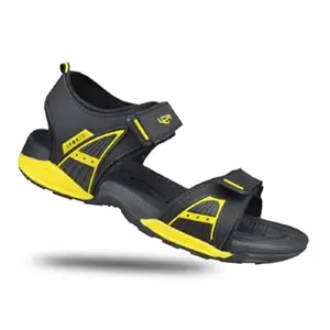 Lancer MENS EARTH-310BLK-YLW BLACK YELLOW SANDALS