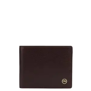 Da Milano RFID Protected Leather Wallet for Men with Card Slot - Brown