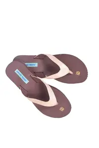 ORTHO TREND Women MCP Comfortable Casual Flip Flops Daily Use Chappal (Beige_9 Size)