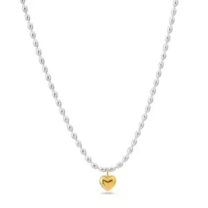 PALMONAS Solid Gold Heart Necklace for Women - Gift for Girls & Women | Waterproof & Anti-Tarnish Necklace