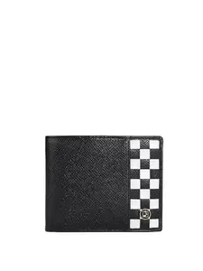 Da Milano Genuine Leather Black Bifold Mens Wallet with Multicard Slot (10420)