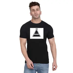 ALLEN BLACK Men's Round Neck T-Shirt Comfortable & Stylish Men's T-Shirt Idea for Gym, Sports, Casual Outings, or Lounge Wear - Large$6232 Navy