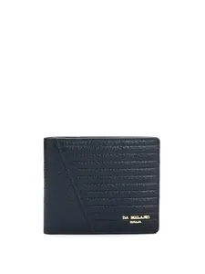 Da Milano Genuine Leather Blue Bifold Men Wallet with Multicard Slot