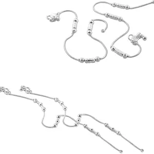 Heer Collection Traditional Trendy Jewellery All Occassions Anklets Payal Pair for Women/Girls Alloy Anklet (Pack of 4)(Combo Payal-114&121-(1PairEach))