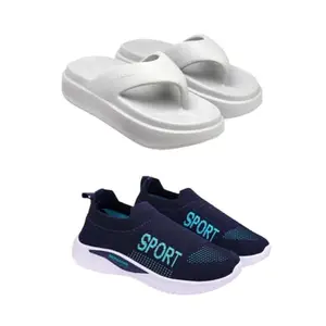 ZENWEAR Extra Soft Classic Casual wear with Ultra Soft Flexibility Technology Heels for Women's/Girl's(6108+7074)(4) Multicolor