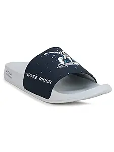 Campus Men's SPACE RIDER-SL BLU/GRY Outdoor Flip Flop Slider -12 UK/India
