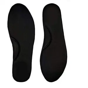 JSSI Memory Foam Shoes Insole for Mens Comfortable, Soft, Durable, Washable (Black) , Super Soft. (9 UK)