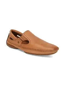 Hush Puppies Men's Slip-on Fisherman Sandal - LIGHT BROWN (9 UK) (8543176)