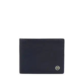 Da Milano Leather RFID Wallet for Men with Multicard Slot - Blue