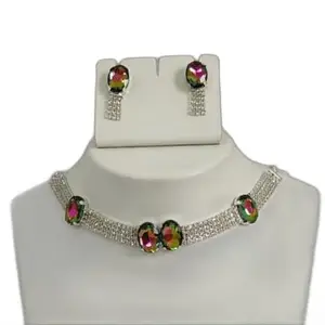 Jewellery Set for Women Necklace Set with Earrings (Prinal Art IMMITATION JJewellery_380)