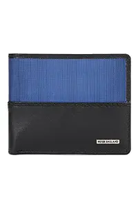 Peter England Blue and Navy Leather Wallet
