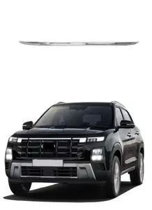 AUTOSMARTLOOK® Chrome Trunk Garnish for Car | Dicky Trim Rear Boot Patti Upper Compatible with Hyundai Creta (2024 - Present)