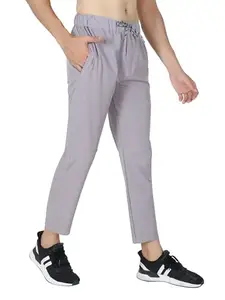 Stylish Men's Running Lower - Gym Pants for Men Workout Tarry Lycra | Slim Fit Sports Lower for Men | Casual & Running Pants for Men (in, Alpha, M, Regular, Blue)