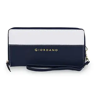 Giordano Women's PU Leather Wallet for Women| Perfect Wallet for Women|Navy Blue