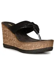 Bata Luisa Thong Women Casual Slipper In BLACK