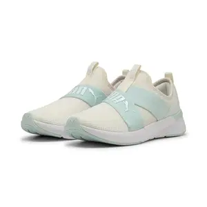 Puma, Women, Softride Harli Slip TC WNS, Warm White-Peaceful Blue, Running Shoe, 6UK, (31147301)